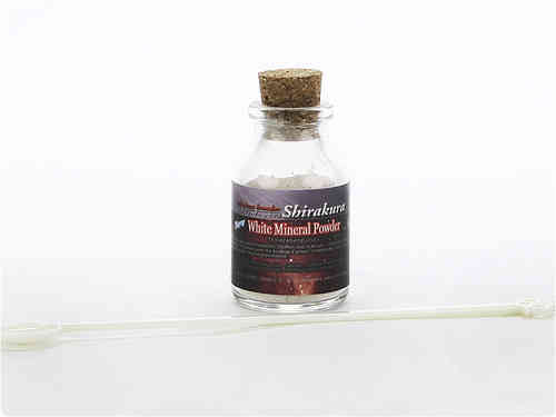 Shirakura White Mineral Powder, Glasflasche 8 Gramm